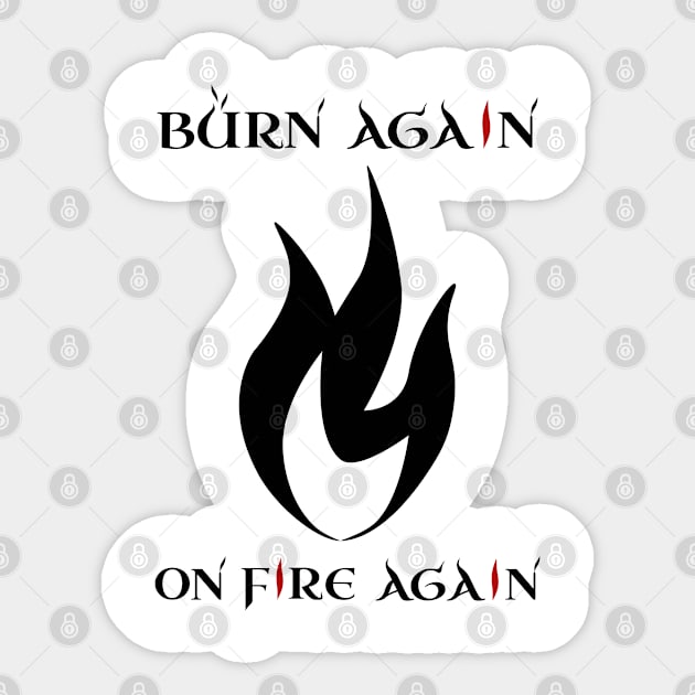 On fire Sticker by Norges